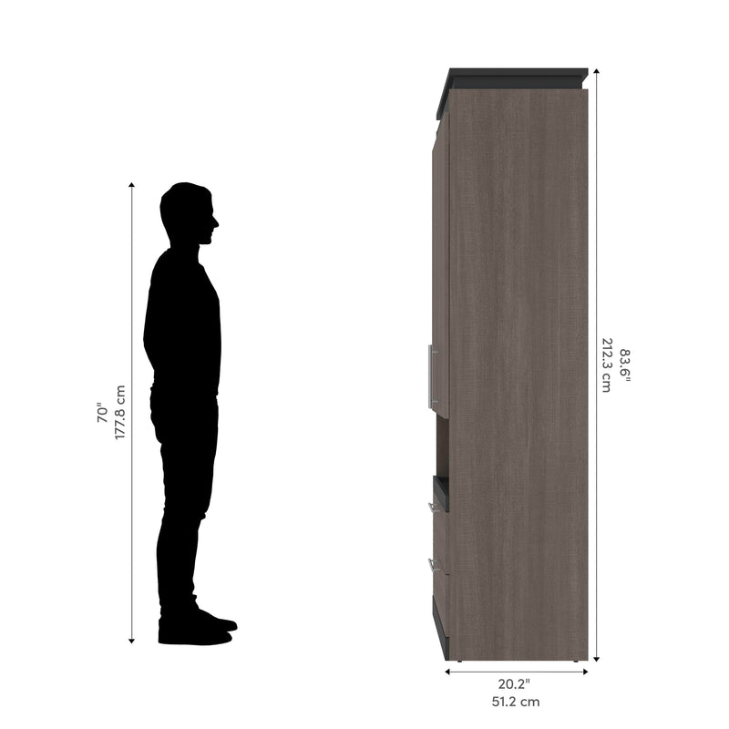 Modubox Storage Cabinet Orion 30"W Storage Cabinet with Pull-Out Shelf - Available in 2 Colours