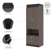 Modubox Storage Cabinet Orion 30"W Storage Cabinet with Pull-Out Shelf - Available in 2 Colours