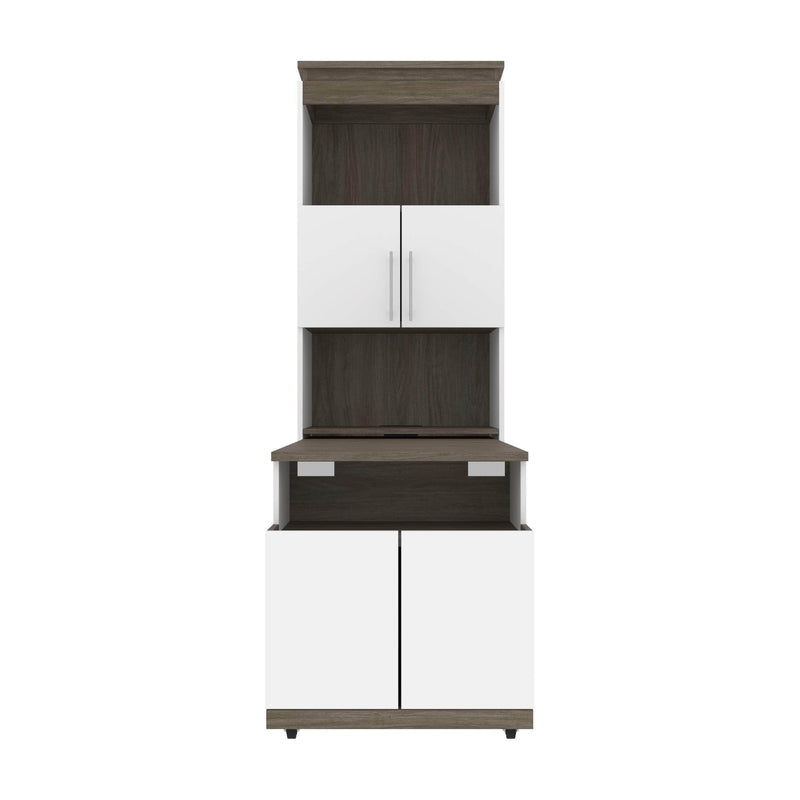 Modubox Storage Cabinet Orion Shelving Unit with Fold-Out Desk - Available in 2 Colours