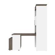 Modubox Storage Cabinet Orion Shelving Unit with Fold-Out Desk - Available in 2 Colours