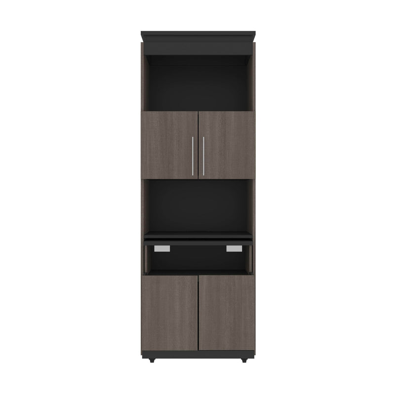 Modubox Storage Cabinet Orion Shelving Unit with Fold-Out Desk - Available in 2 Colours