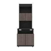 Modubox Storage Cabinet Orion Shelving Unit with Fold-Out Desk - Available in 2 Colours