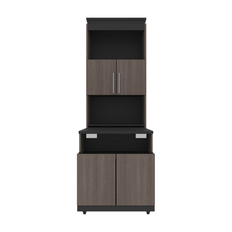 Modubox Storage Cabinet Orion Shelving Unit with Fold-Out Desk - Available in 2 Colours