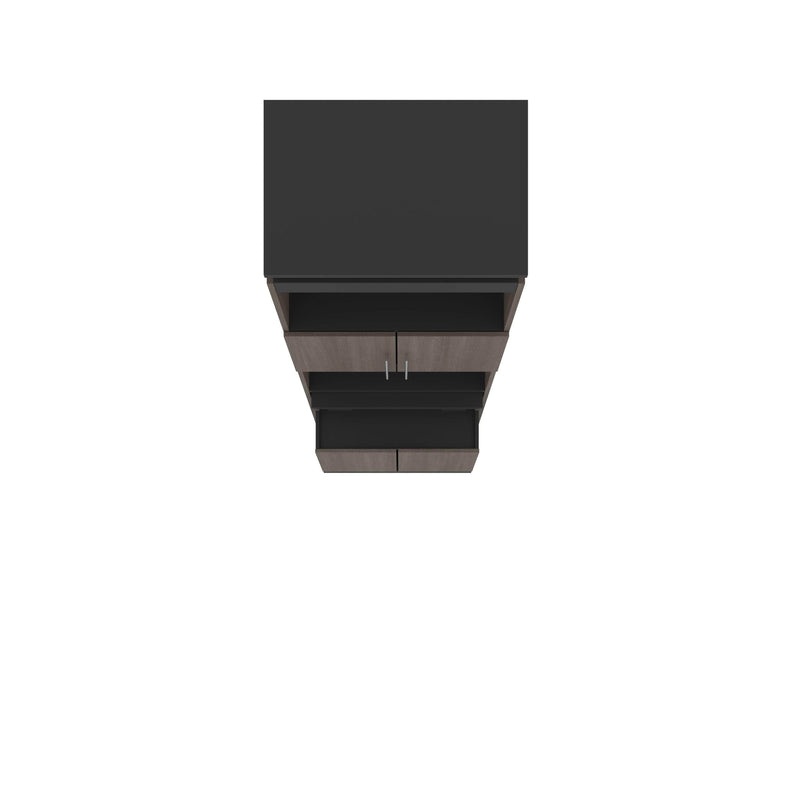 Modubox Storage Cabinet Orion Shelving Unit with Fold-Out Desk - Available in 2 Colours