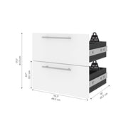Modubox Storage Drawers Orion 2 Drawer Set For Orion 20"W Narrow Shelving Unit - Available in 2 Colours