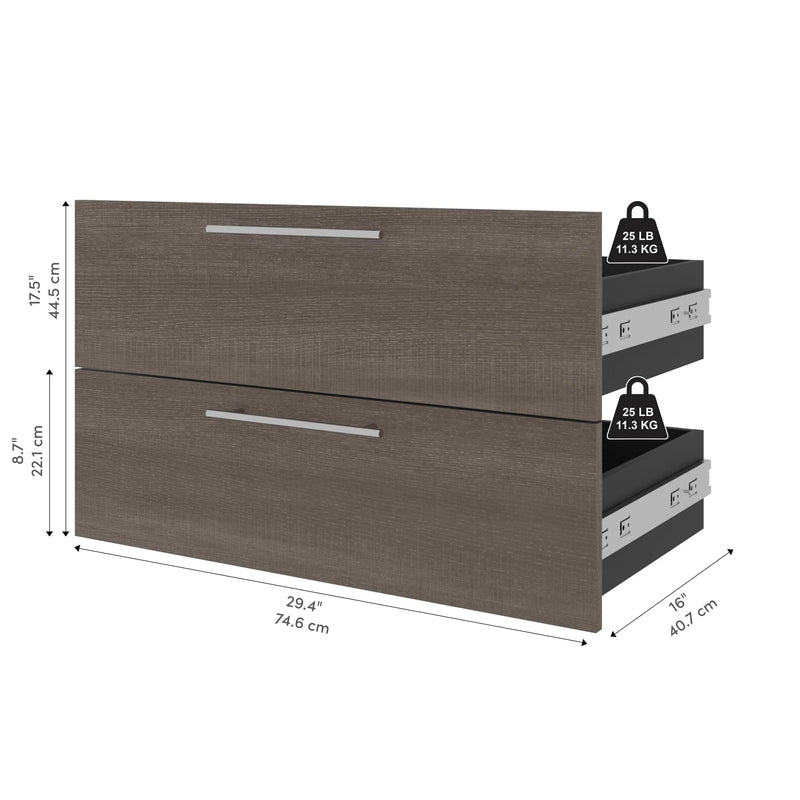 Modubox Storage Drawers Orion 2 Drawer Set For Orion 30"W Shelving Unit - Available in 2 Colours
