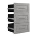 Modubox Storage Drawers Platinum Gray Pur 3 Drawer Set for Pur 25W Storage Unit - Available in 3 Colours