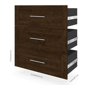 Modubox Storage Drawers Pur 3-Drawer Set for Pur 36” Closet Organizer - Available in 4 Colours