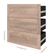 Modubox Storage Drawers Pur 3-Drawer Set for Pur 36” Closet Organizer - Available in 4 Colours