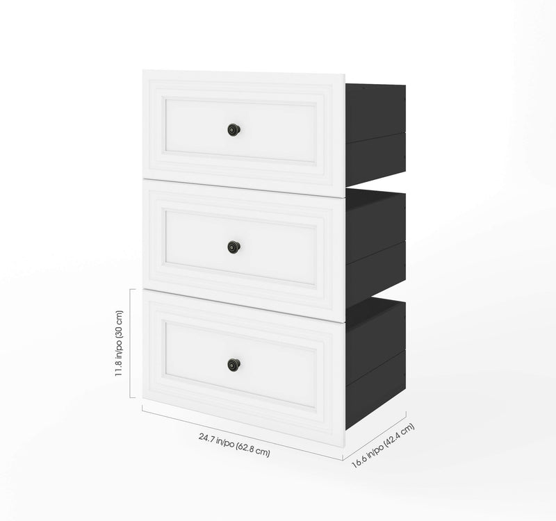 Modubox Storage Drawers Versatile 3-Drawer Set for Versatile 25” Storage Unit - Available in 3 Colours