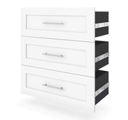 Modubox Storage Drawers White Pur 3-Drawer Set for Pur 36” Closet Organizer - Available in 4 Colours