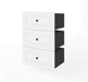 Modubox Storage Drawers White Versatile 3-Drawer Set for Versatile 25” Storage Unit - Available in 3 Colours