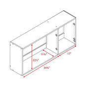 Modubox Wall Cabinet Elite 54 inch Wall Cabinet - Multiple Options Available