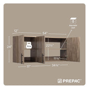 Modubox Wall Cabinet Elite 54 inch Wall Cabinet - Multiple Options Available