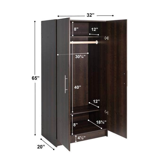 Modubox Wardrobe Cabinet Elite 32 inch Wardrobe Cabinet - Multiple Options Available