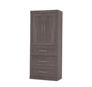Modubox Wardrobe Pur 36W Wardrobe with 3 Drawers - Available in 2 Colours