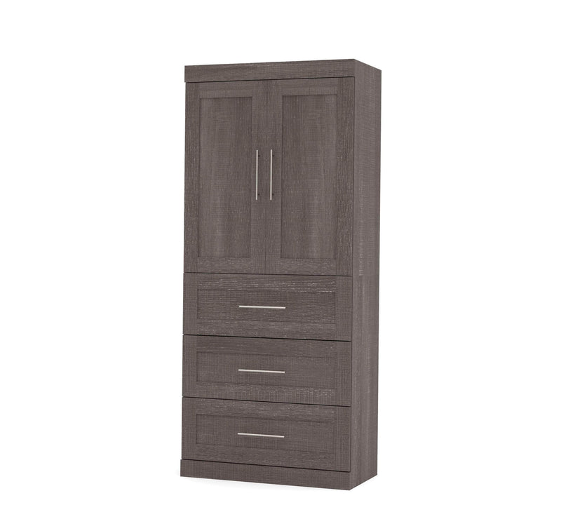 Modubox Wardrobe Pur 36W Wardrobe with 3 Drawers - Available in 2 Colours