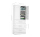 Modubox Wardrobe White Pur 36W Wardrobe with 3 Drawers - Available in 2 Colours