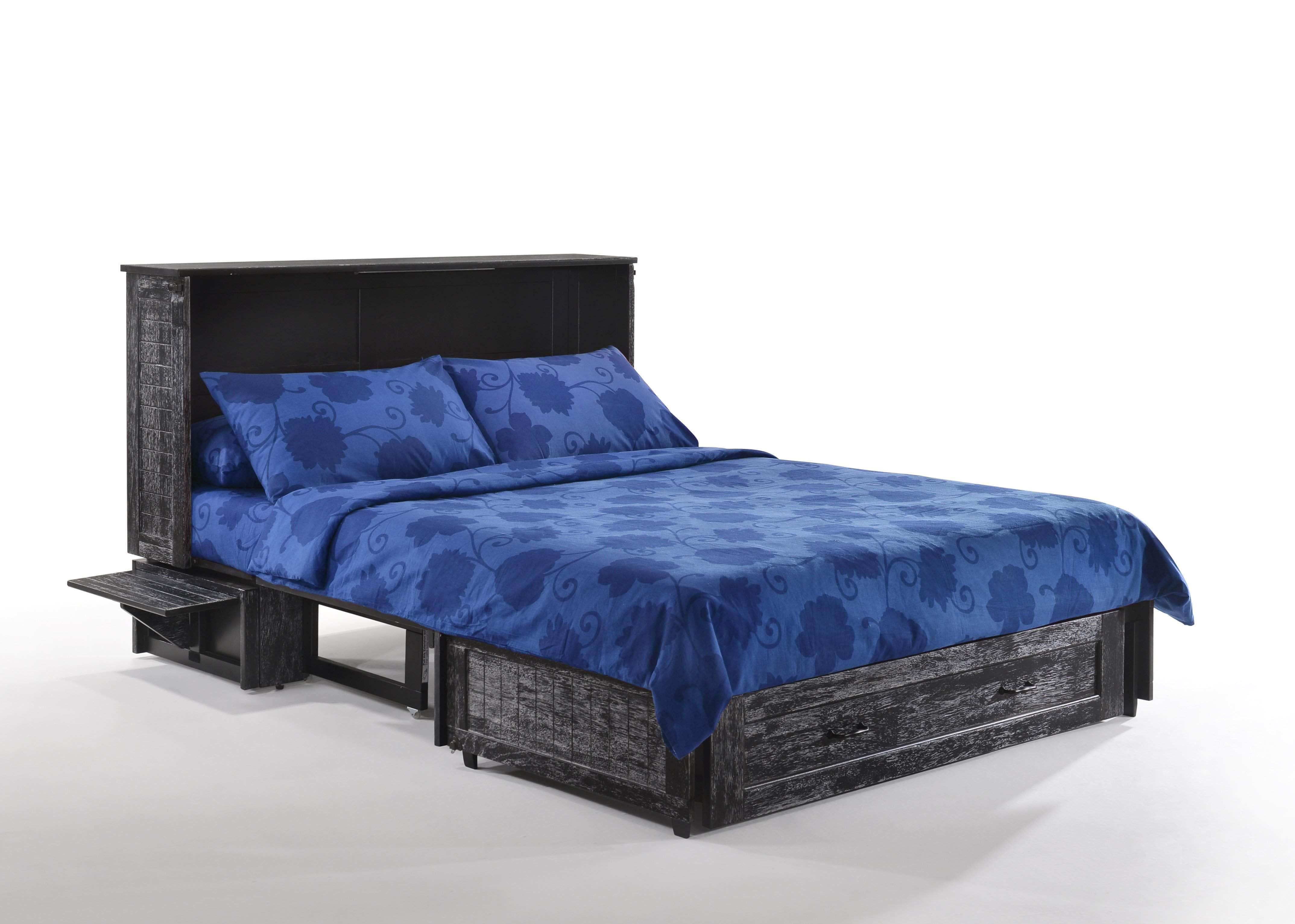 Night and Day Murphy Cabinet Bed Blizzard Poppy Cabinet Murphy Bed with Queen Gel Memory Foam Mattress - Available in 4 Colours