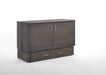 Night and Day Murphy Cabinet Bed Sagebrush Murphy Bed Cabinet with Queen Gel Memory Foam Mattress - Available in 2 Colours