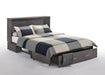 Night and Day Murphy Cabinet Bed Stonewash Sagebrush Murphy Bed Cabinet with Queen Gel Memory Foam Mattress - Available in 2 Colours
