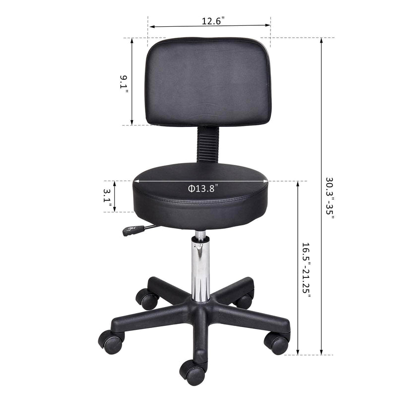Pending - Aosom Chair Salon Chair Massage Stool SPA Swivel Health Beauty - Available in 2 Colours