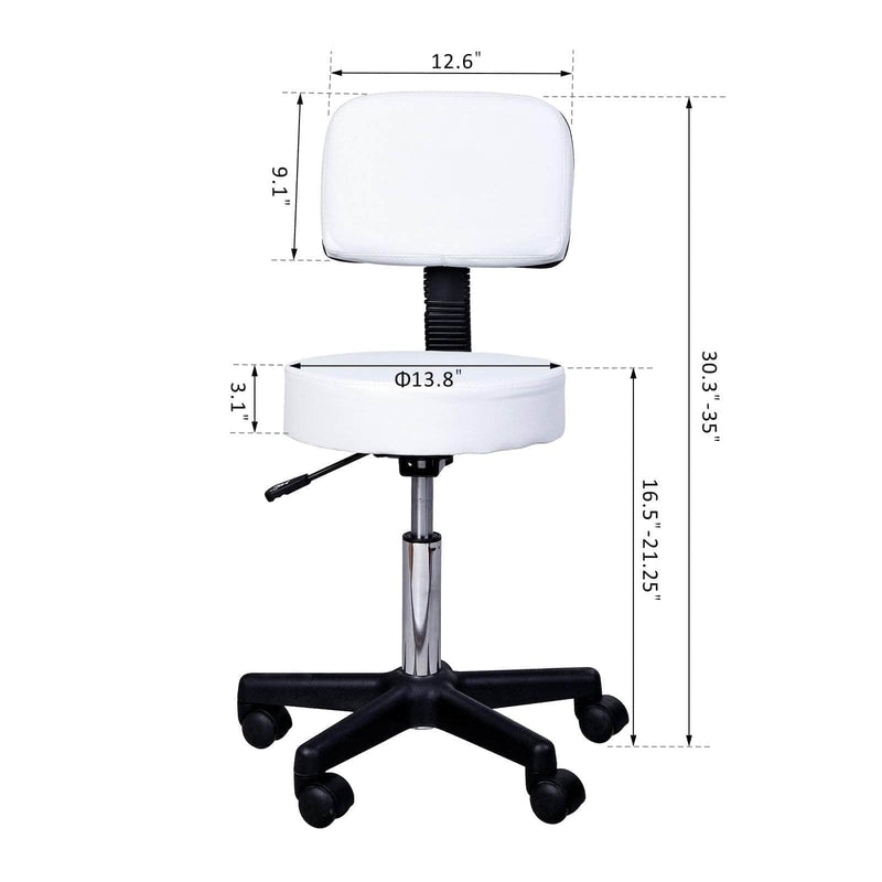 Pending - Aosom Chair Salon Chair Massage Stool SPA Swivel Health Beauty - Available in 2 Colours