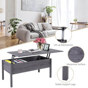 Pending - Aosom Coffee Table 39" Modern Lift Top Coffee Table Storage Shelf with Storage Compartment - Available in 2 Colours