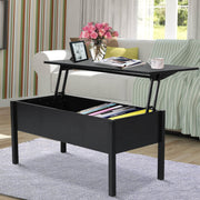 Pending - Aosom Coffee Table 39" Modern Lift Top Coffee Table Storage Shelf with Storage Compartment - Available in 2 Colours