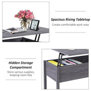 Pending - Aosom Coffee Table 39" Modern Lift Top Coffee Table Storage Shelf with Storage Compartment - Available in 2 Colours