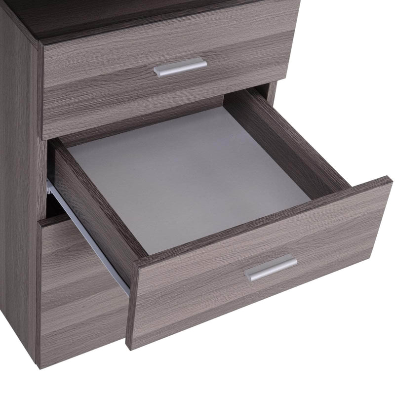 Pending - Aosom Computer Desk Industrial Style Office Desk Computer Desk with Multi-Use Removable File Drawers  - Available in 2 Colours