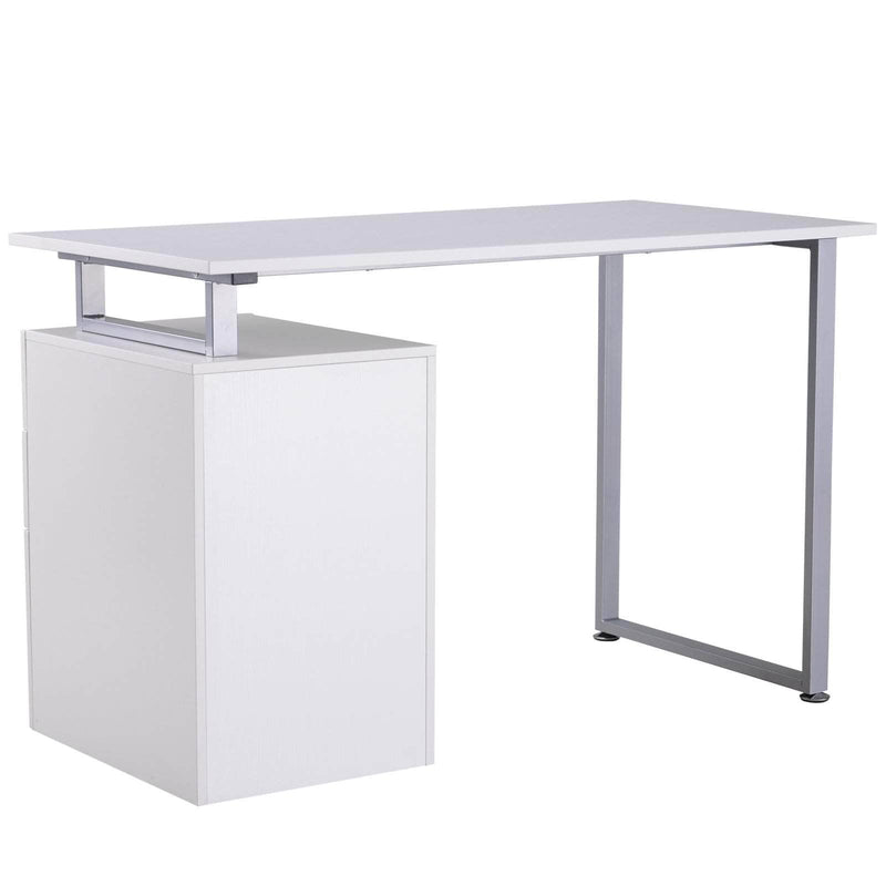 Pending - Aosom Computer Desk Industrial Style Office Desk Computer Desk with Multi-Use Removable File Drawers  - Available in 2 Colours