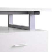 Pending - Aosom Computer Desk Industrial Style Office Desk Computer Desk with Multi-Use Removable File Drawers  - Available in 2 Colours