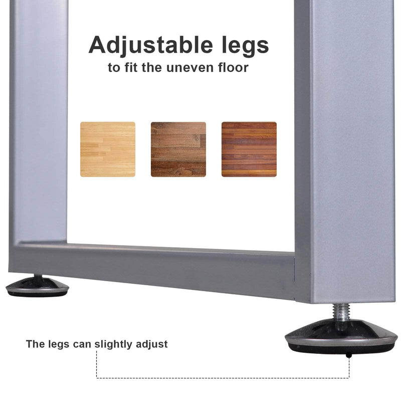 Pending - Aosom Computer Desk Industrial Style Office Desk Computer Desk with Multi-Use Removable File Drawers  - Available in 2 Colours