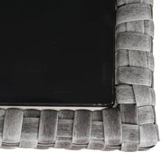 Pending - Aosom Conversation Set 6PCS Outdoor Patio Dining Table Sets All Weather PE Rattan Sofa Chair Furniture set Indoor Outdoor Backyard Garden with Cushions Khaqi - Light Grey Wicker