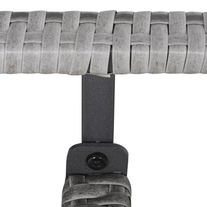 Pending - Aosom Conversation Set 6PCS Outdoor Patio Dining Table Sets All Weather PE Rattan Sofa Chair Furniture set Indoor Outdoor Backyard Garden with Cushions Khaqi - Light Grey Wicker