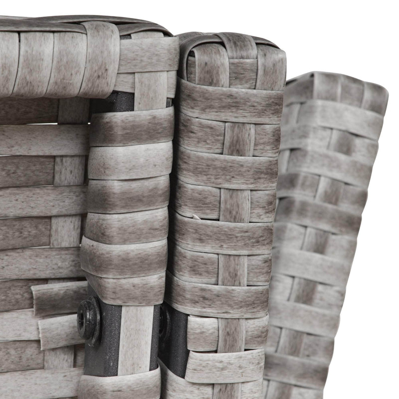 Pending - Aosom Conversation Set 6PCS Outdoor Patio Dining Table Sets All Weather PE Rattan Sofa Chair Furniture set Indoor Outdoor Backyard Garden with Cushions Khaqi - Light Grey Wicker