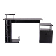 Pending - Aosom Desk 59.8" Wood Computer Desk Laptop Table Office Home Drawer Shelf - Black