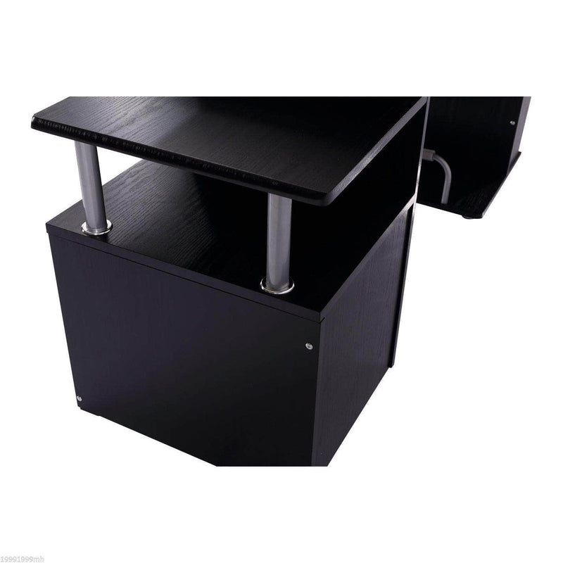 Pending - Aosom Desk 59.8" Wood Computer Desk Laptop Table Office Home Drawer Shelf - Black
