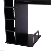 Pending - Aosom Desk 59.8" Wood Computer Desk Laptop Table Office Home Drawer Shelf - Black