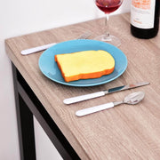 Pending - Aosom Dining Set 5PCs Wooden Dining Set Industrial Style Wood and Metal Kitchen Table Set for 4 Chairs Modern and Sleek Dinette - Coffee and Black