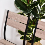 Pending - Aosom Dining Set 5PCs Wooden Dining Set Industrial Style Wood and Metal Kitchen Table Set for 4 Chairs Modern and Sleek Dinette - Coffee and Black