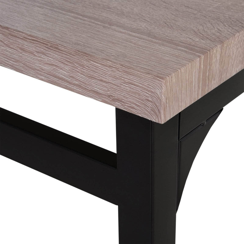 Pending - Aosom Dining Set 5PCs Wooden Dining Set Industrial Style Wood and Metal Kitchen Table Set for 4 Chairs Modern and Sleek Dinette - Coffee and Black