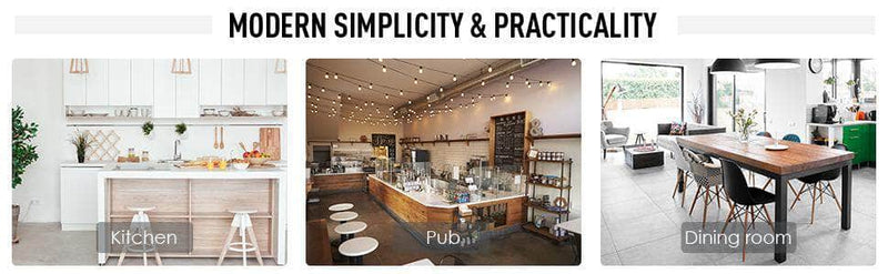 Pending - Aosom Dining Set 5PCs Wooden Dining Set Industrial Style Wood and Metal Kitchen Table Set for 4 Chairs Modern and Sleek Dinette - Coffee and Black