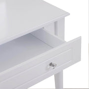 Pending - Aosom Dressing Set Wood Dressing Vanity Makeup Table with Stool Tri-Mirror 2 Drawers - Available in 2 Colours