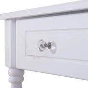 Pending - Aosom Dressing Set Wood Dressing Vanity Makeup Table with Stool Tri-Mirror 2 Drawers - Available in 2 Colours