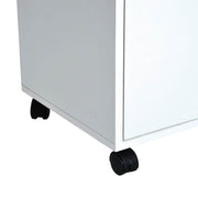 Pending - Aosom File Cabinet 24" Rolling File Cabinet with Drawer Wheeled Documents Storage Printer Stand with Shelf Home Office  - White