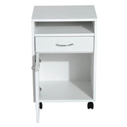 Pending - Aosom File Cabinet 24" Rolling File Cabinet with Drawer Wheeled Documents Storage Printer Stand with Shelf Home Office  - White
