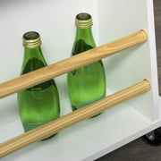 Pending - Aosom Kitchen Island Utility Storage Cart with Rubber Wood Top 3-Tier Spice Rack - White