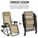 Pending - Aosom Lounge Chair 2 in 1 Adjustable Zero Gravity Reclining Lounge Chair Garden Recliner and Rocker Foldable Sun Lounger Napping Seat w/ Headrest & Tray - Available in 3 Colours